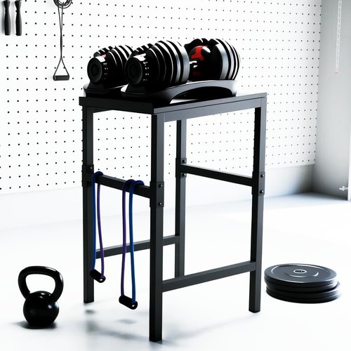 **Regine Switzerland Adjustable Dumbbell Stand - Heavy Duty Kettlebell Storage Rack | Space-Saving Design, 500-800 lbs Capacity**