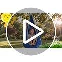 Light Blue Sensory Swing Set with Stand - Heavy-Duty Kids Indoor & Outdoor Autism Therapy Hammock, 350LBS Capacity