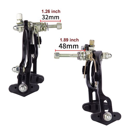 Mimoke Bike Brake Set Front and Rear Bike C Brake Caliper Include Inner and Outer Cables and Bike Brake Levers Kit Aluminum Alloy for MTB Road Bike