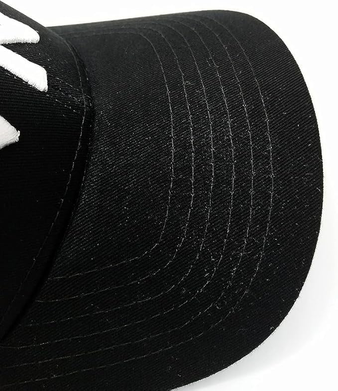 United S New York Cap for Men and Women | N&Y Crafted from Cotton | Good Material with Exquisite Embroidery | Adjustable Buckle Black