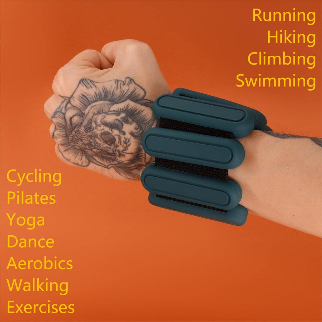 STONESAM Adjustable Wrist & Ankle Weights - 1lb Set of 2 for Yoga, Dance, Pilates & Cardio