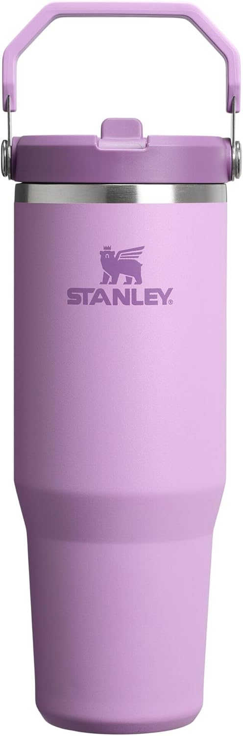 Stanley IceFlow 2.0 Tumbler - 30 oz Insulated Water Bottle with Flip Straw & Handle | BPA-Free Lilac