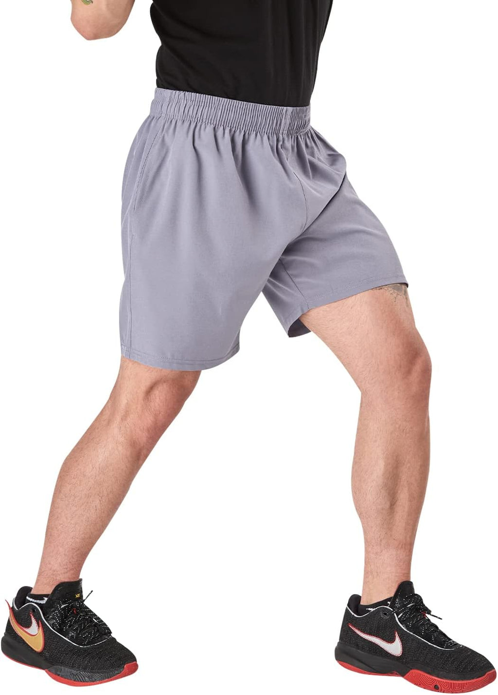 Skiennix Men's Athletic Running Shorts - Quick Dry 4-Pack | 7-Inch Inseam Gym Wear