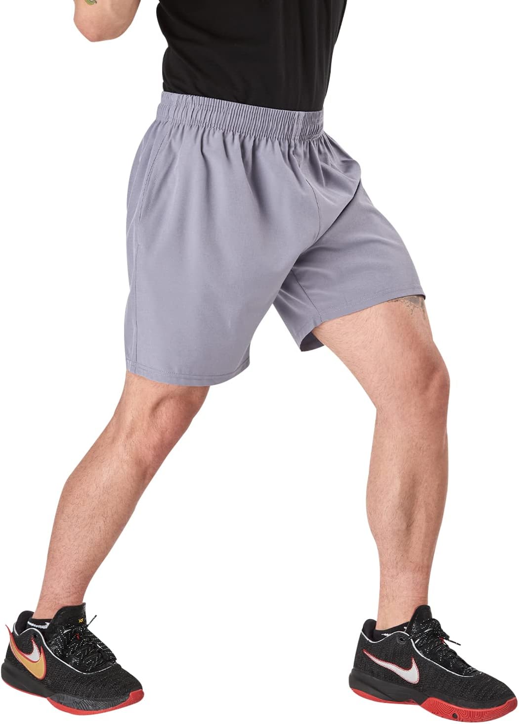 Skiennix Men's Athletic Running Shorts - Quick Dry 4-Pack | 7-Inch Inseam Gym Wear