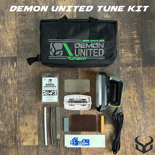 Demon Snowboard & Ski Tuning Kit with Wax, Iron, Tools & Carry Case