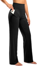 G Gradual Women's Yoga Pants - High Waist Wide Leg with Pockets | Stretchy Casual Lounge Sweatpants