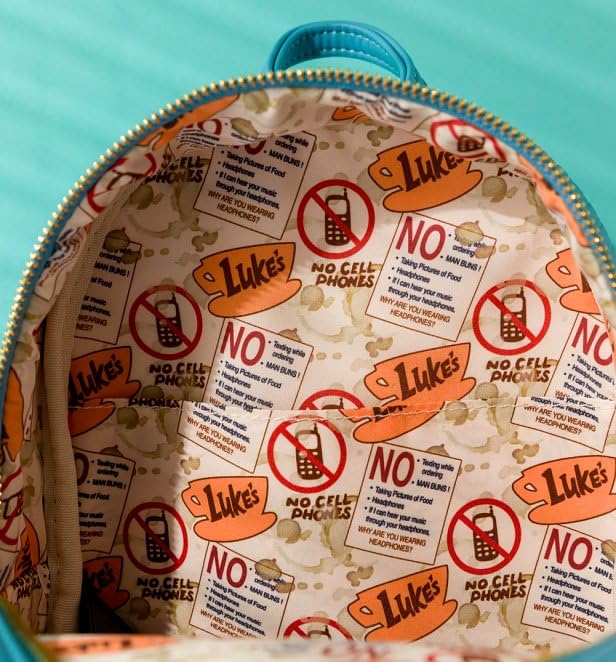 Loungefly Gilmore Girls Luke's Diner Coffee Mug Shoulder Bag - Faux Leather, 10.5x9x4.5"