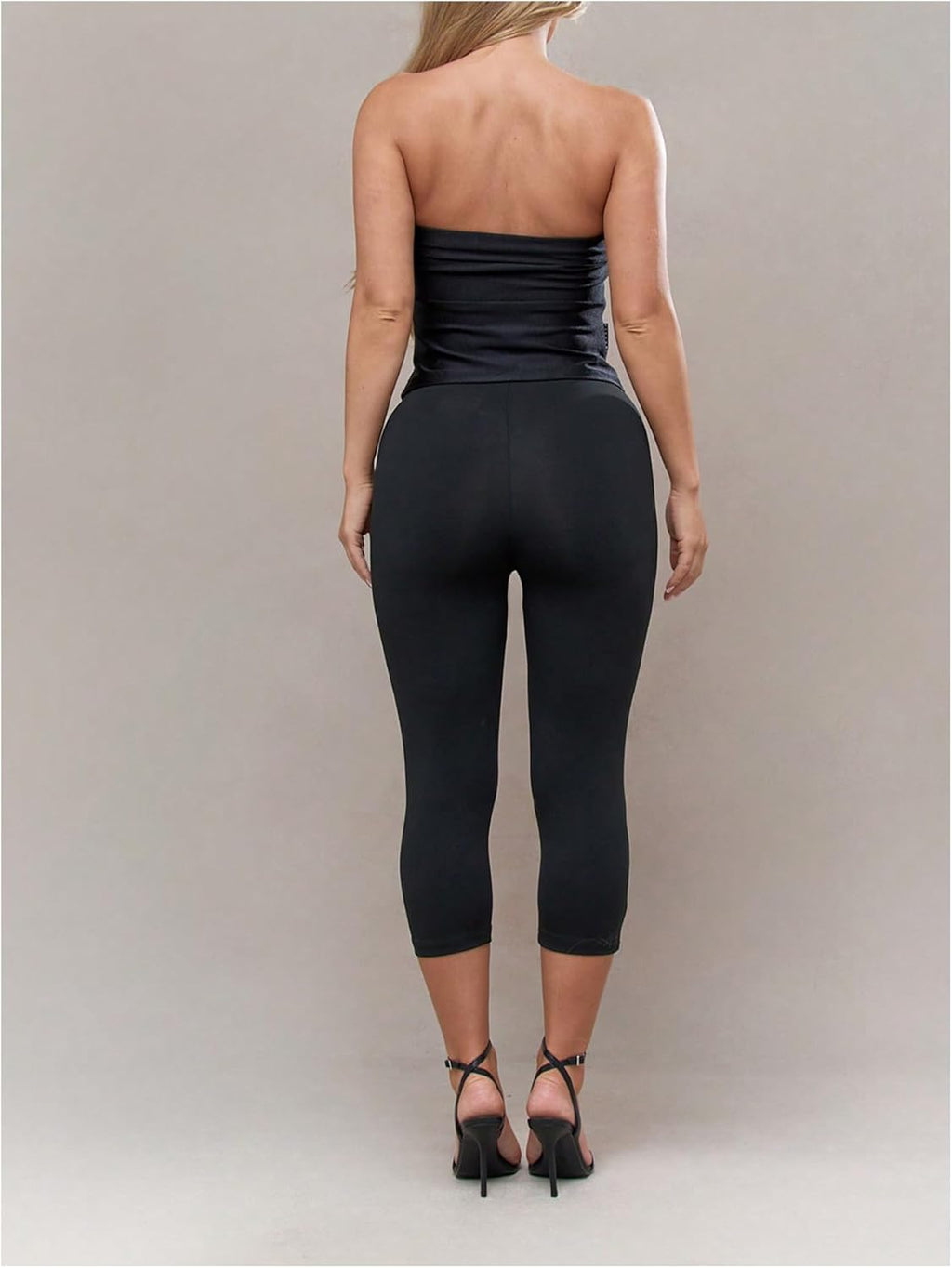Verdusa Women's Capri Leggings - High Waisted Workout Pants for Ultimate Comfort | Knee Length