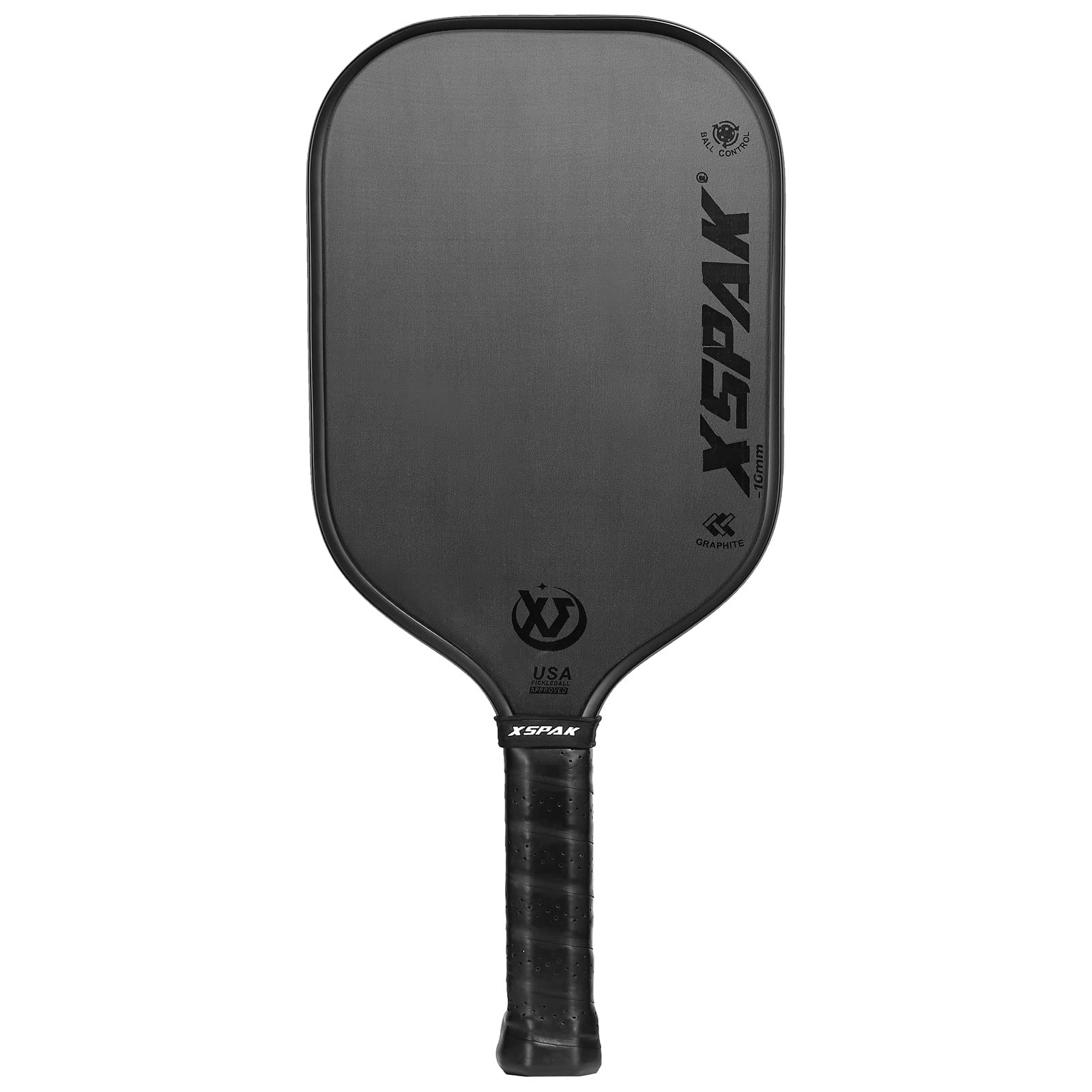 XS XSPAK USAPA Carbon Fiber Pickleball Paddle - World Champion Surface Technology Options Pickleball Racket - Tournament Edition - Polypropylene Honeycomb Paddle with Cushion Comfort Grip