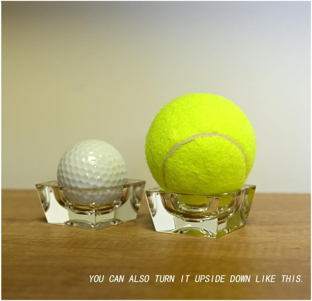 Skiennix Crystal Ball Stand - Clear Sphere Holder for 40mm to 120mm Balls | Perfect Display Base