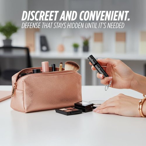 Guard Dog Security Electra Mini Stun Gun Lipstick | Discreet Self-Defense Keychain with Flashlight