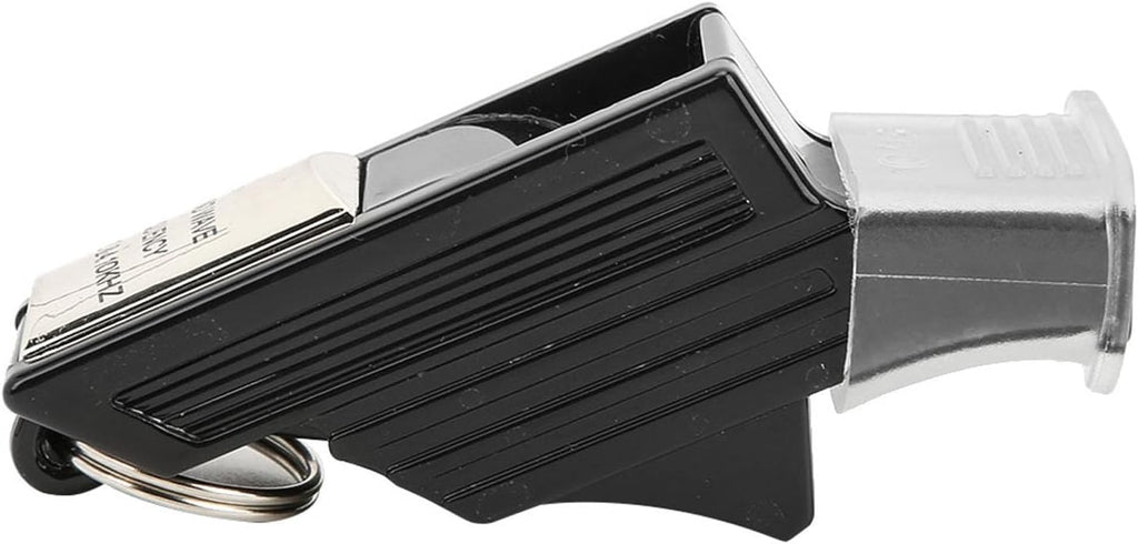 Skiennix Sports Whistle - Basketball Referee & Training Tool | Emergency Lifesaving (Black/Silver)