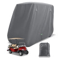 Panglong Heavy Duty Golf Cart Cover-620D Gray, Oxford Fiber Waterproof Golf Cart Cover-Three Zipper Doors-Performance with Water/Wind/Sunproof, Suitable for Yamaha EZGO Club Car 2/4 Seats Cart
