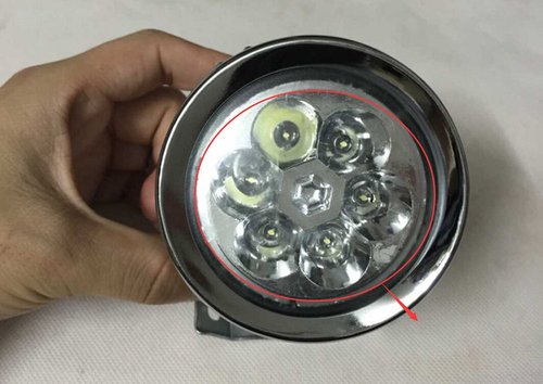 GOODKSSOP Bright 6 LED Metal Shell Front Light for Bicycle Headlight Retro Bike Head Lamp Classical Vintage Night Riding Safety Cycling Fog Light Headlamp with Bracket