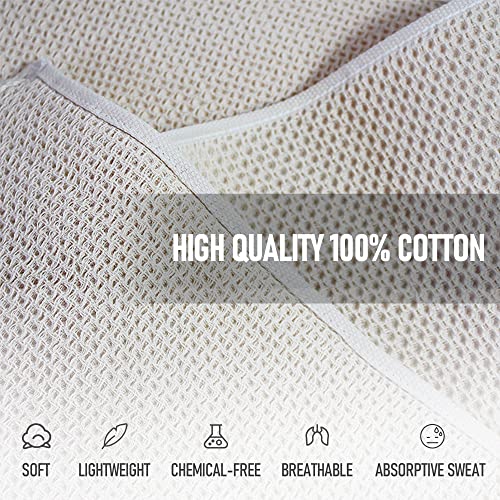 4 Pack Cotton Waffle Pattern Gym Towels - Multi-Color Sports & Fitness Towels