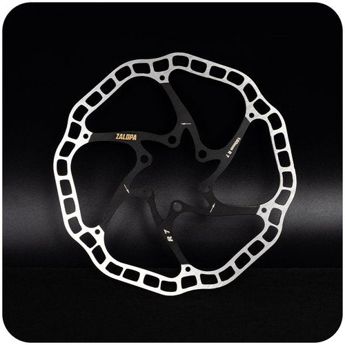 ZALOPA Pro 160mm Disc Brake Rotor R7 for Road Bike Super Light Weight Stainless Steel Mix with Carbon Steel Black