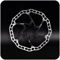 ZALOPA Pro 160mm Disc Brake Rotor R7 for Road Bike Super Light Weight Stainless Steel Mix with Carbon Steel Black