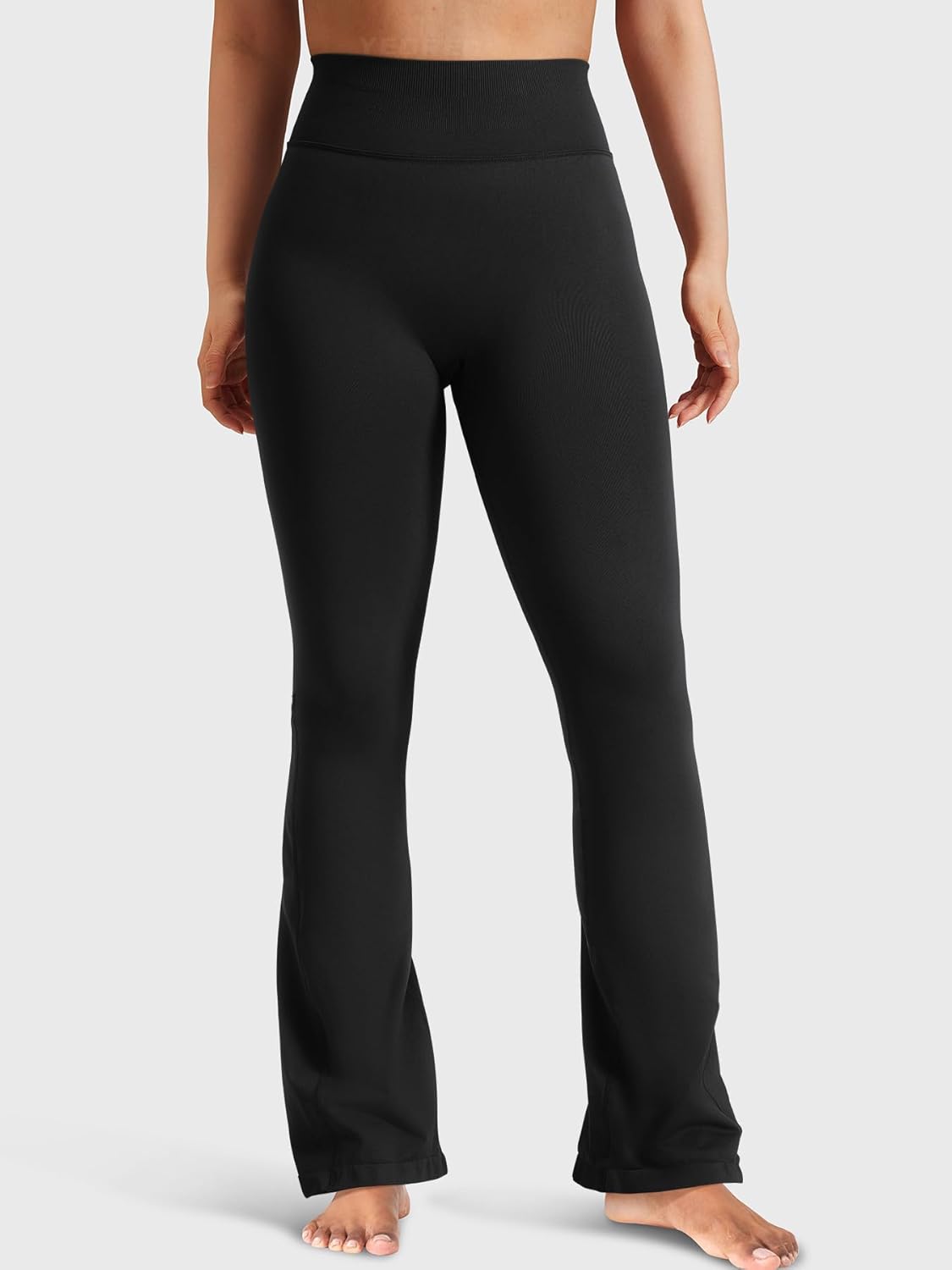 YEOREO Mini Flare Leggings for Women - High Waisted Seamless Gym Pants | 30" Brinklie Yoga Style