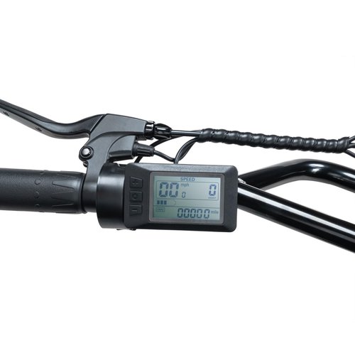 MACFOX Electric Bike LCD Display Meter Panel Bike Computer Bicycle Speedometer Electric Display 36V 48V LCD GD01 Display 5 Pin Plug for 22.2mm