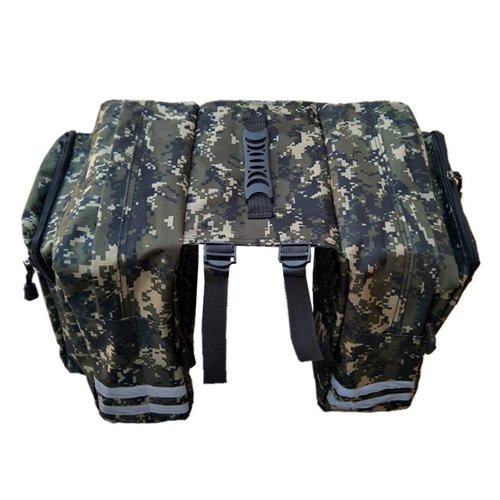 HUIOP Bike Rack Bag, Bicycle Rear Seat Bag Cycling Bike Rack Double Pannier Bag Grocery Storage Carrier Bag Pack