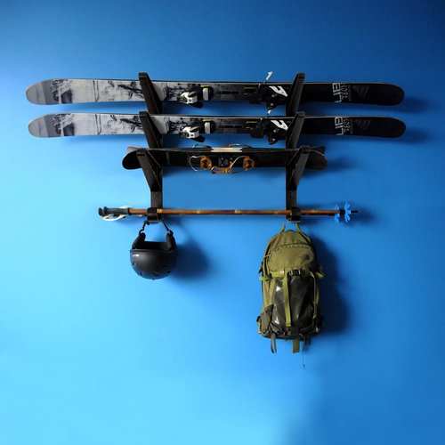 CAIKEI Skateboard Storage Rack Wall Mounted Hanger Longboard Organizer Display Holder Skateboard Tool Storage for Home and Garage,Space Saving for Skateboard, Longboard, Scooters, Helmets and More