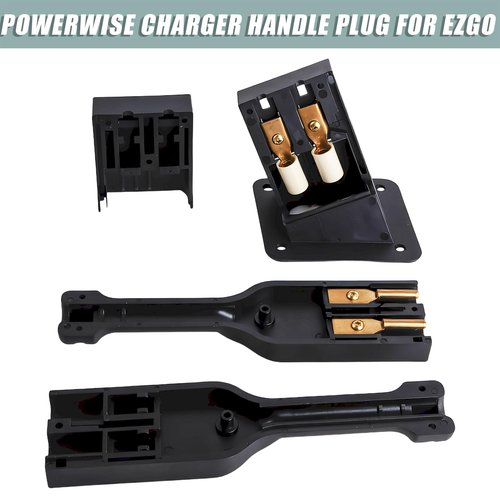 EZGO TXT Medalist 36V PowerWise Charger Receptacle with Handle Plug Fits Electric 1996 UP Golf Cart 73345-G01&73063-G01 Reliable Charging Solution for Golf Carts