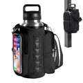 Lwuey Magnetic Gym Bag Sling Bag for Men, Magnetic Sling Pocket Bottle Holder with 6 strong magnets and Adjustable Strap for Travel, Fitness, Sports
