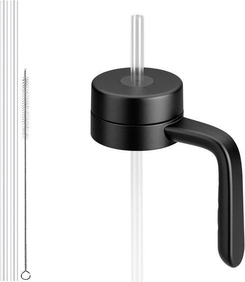 Hydro Flask Replacement Lid - Wide Mouth Water Bottle Cap with Straw | Fits 12-128 oz Sizes