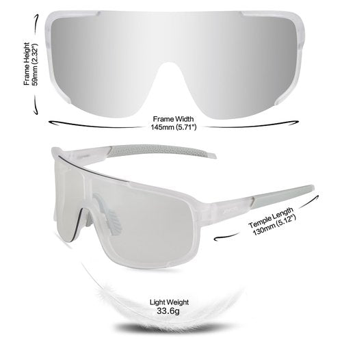 Jefoo Cycling Sunglasses for Women Men UV Protection Running Baseball MTB Biking Shades Sports Glasses