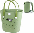 ClevrPlus Convertible Beach Tote Backpack - Waterproof EVA Bag in Grey with Removable Straps & Lid