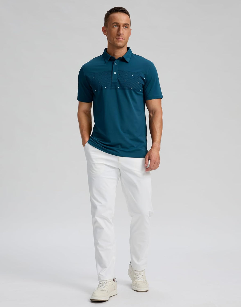 Skiennix Men's Golf Shirts - Moisture-Wicking Dry Fit Performance Polo | Short Sleeve Casual Athletic Wear