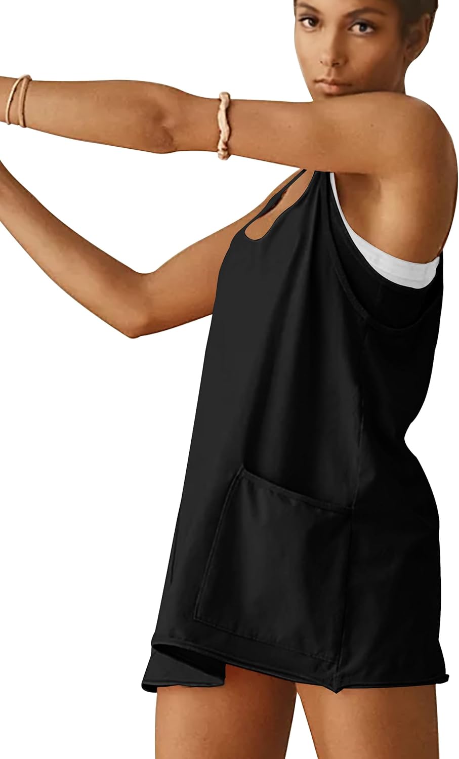 VIUTIL Women's Athletic Dress - Built-In Shorts & Spaghetti Straps | Hot Shot Mini Dress for Summer 2026