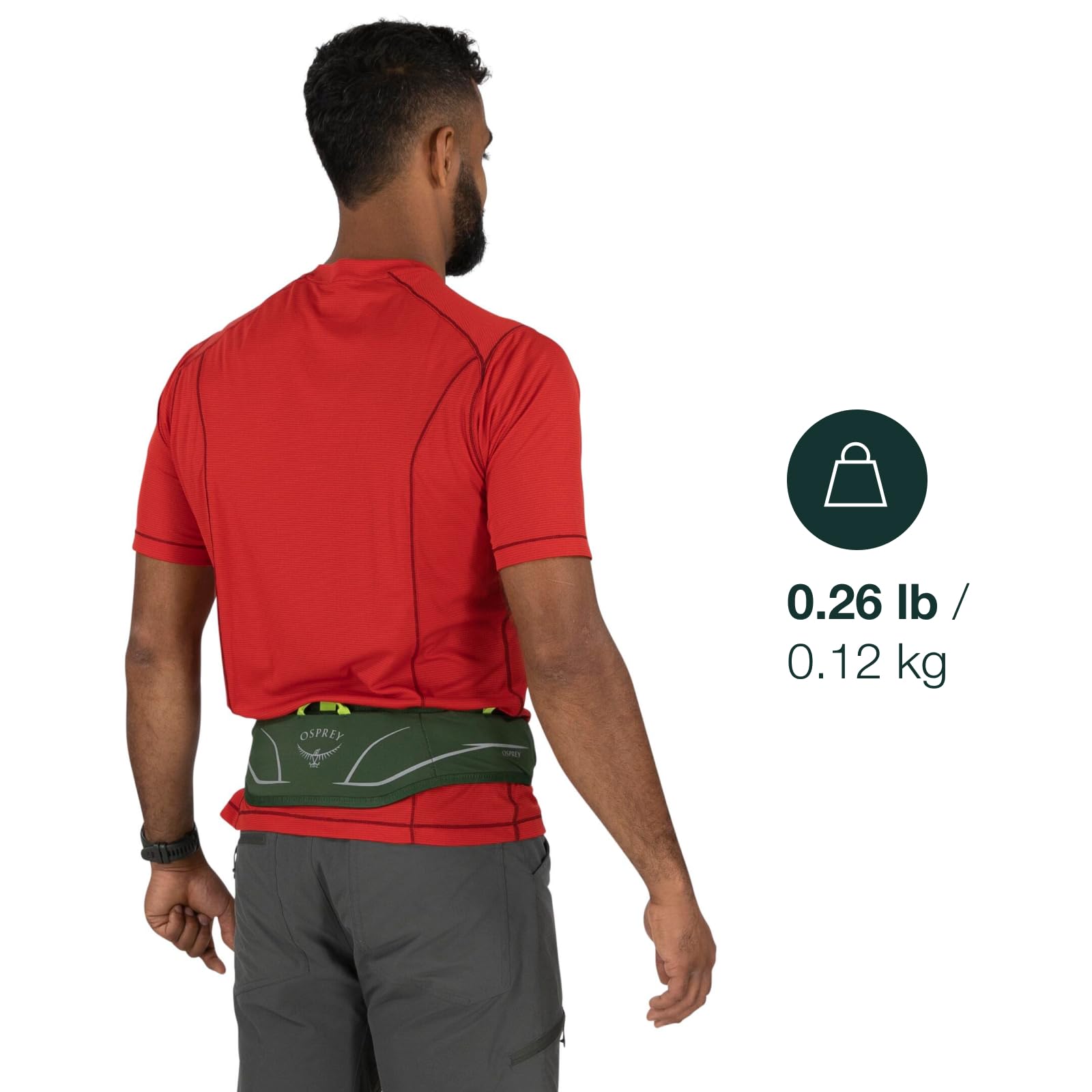 Osprey Duro Dyna LT Hydration Waist Pack for Running, Cascade Blue/Silver Lining
