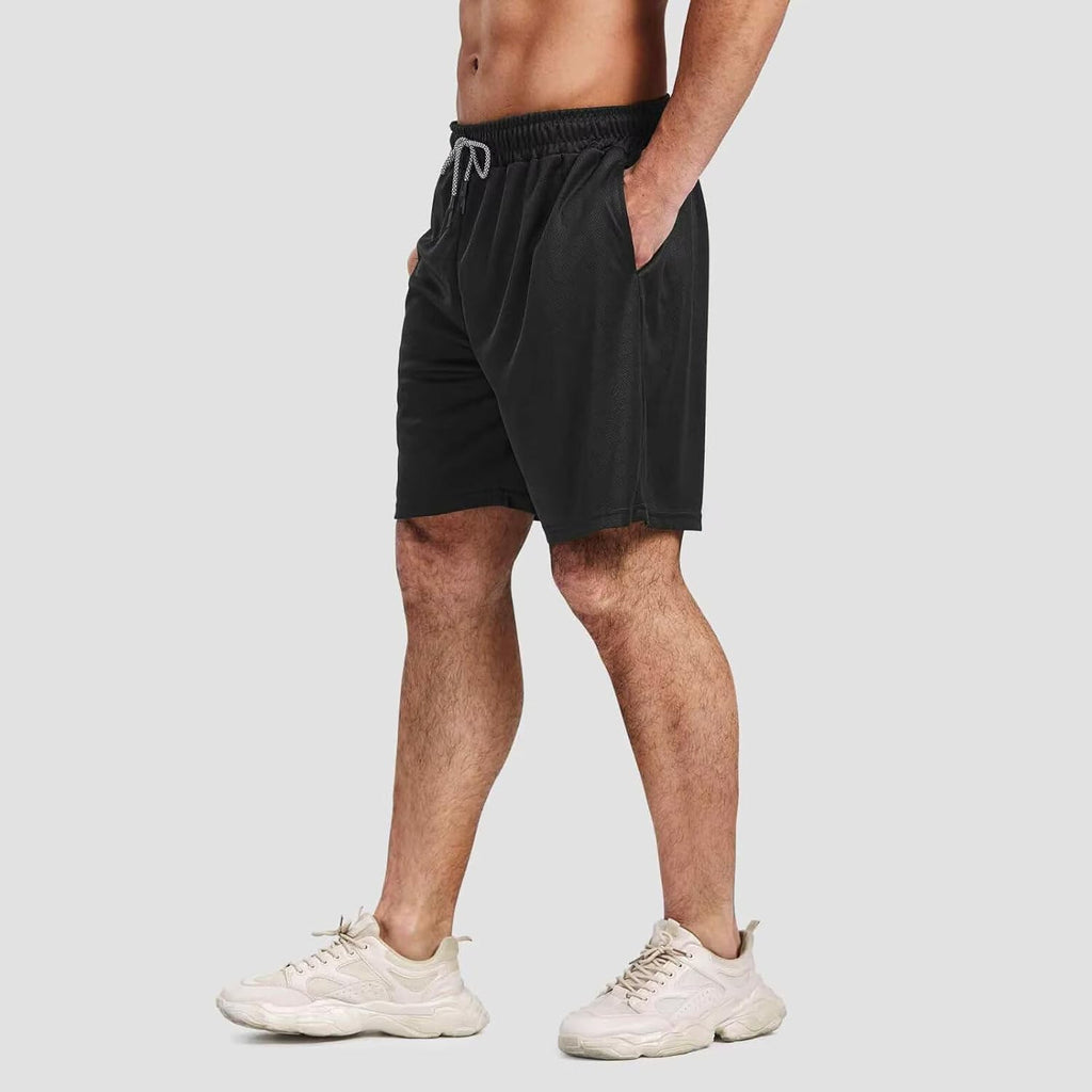 Skiennix Men's Athletic Running Shorts - 7-Inch Dry Fit & Mesh Workout Shorts with Pockets | 5 Pack