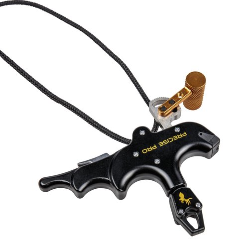 Trophy Ridge Precise Pro Archery Release - Pro Performance, 4-Finger Design, Smooth Sear-Style Mechanism, Torque-Free Rotation, Adjustable Thumb-Trigger and Sear Tension, Sling Wrist Strap Included