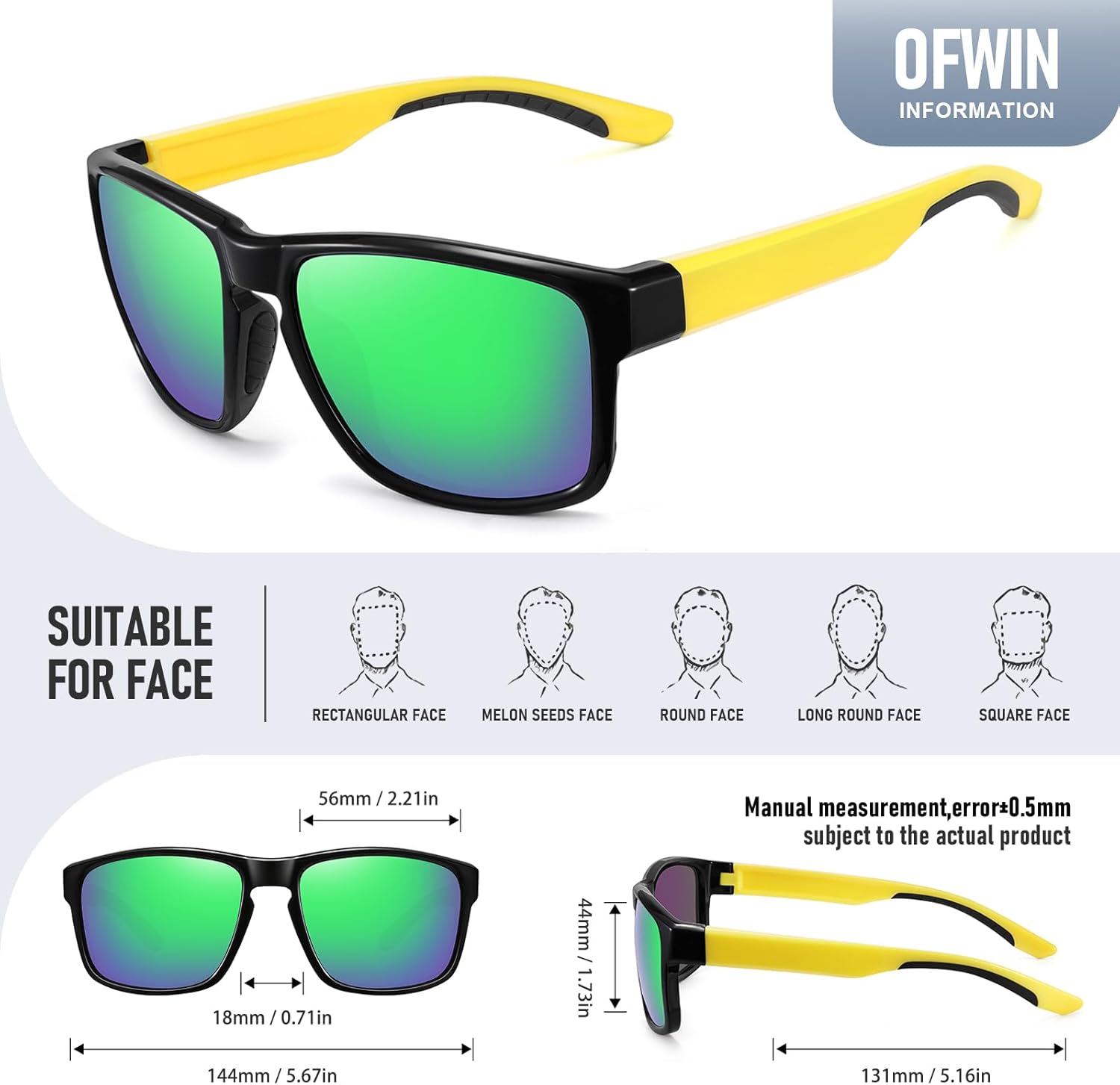 Skiennix Sports Polarized Sunglasses - UV Protection & Unbreakable Design for Men & Women | Ideal for Driving, Running, Fishing, Hiking