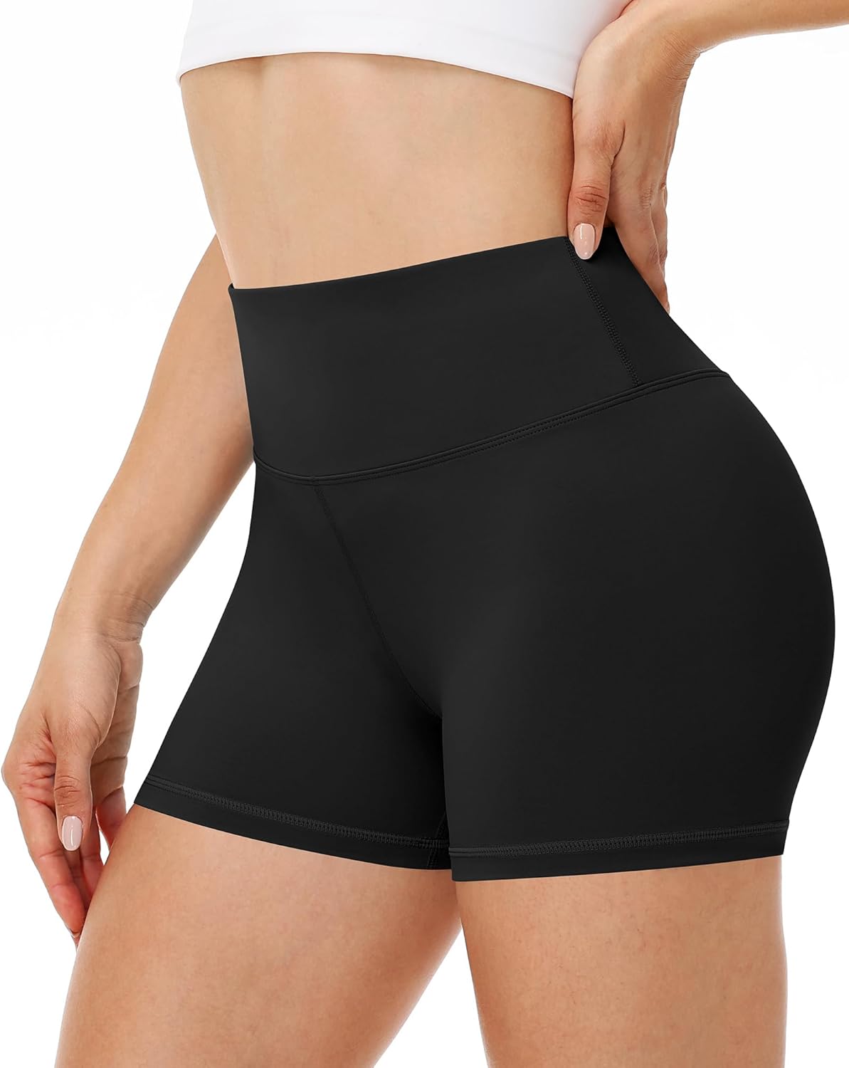 Runhit Women's Biker Shorts - High Waisted Tummy Control Spandex for Gym, Yoga & Dance | 3"/5"/8" Options