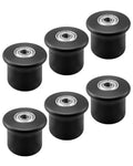 6PCS Rolling Seat Trolley Wheels Compatible with Bowflex Home Gym Blaze Classic Elite Motivator2 Pr1000 Sport Conquest Ultimate2 Schwinn Comp Revolution, Sliding Seat Bracket Roller