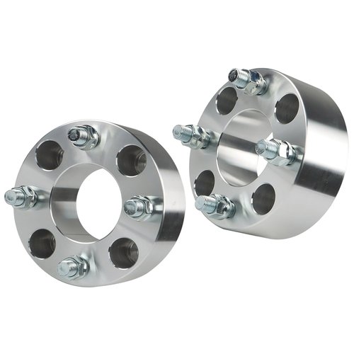 WFLNHB 2pcs Golf Cart Wheel Spacers 2 inch 4x101.6mm Hub Bore: 62mm Thread Size: 1/2x20 Silver Replacement for Golf Carts