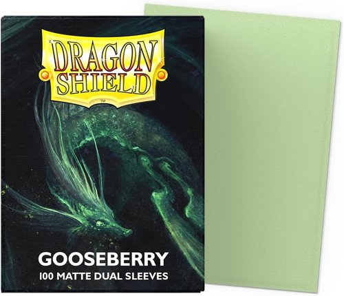 Dragon Shield | Matte Dual Standard Size Card Sleeves | 100 Count - Smooth & Durable TCG Protection - Gooseberry Color