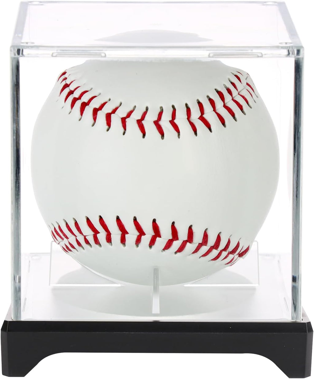 Skiennix Baseball Display Case - UV Protected Acrylic Boxes for 4 Baseballs with Base