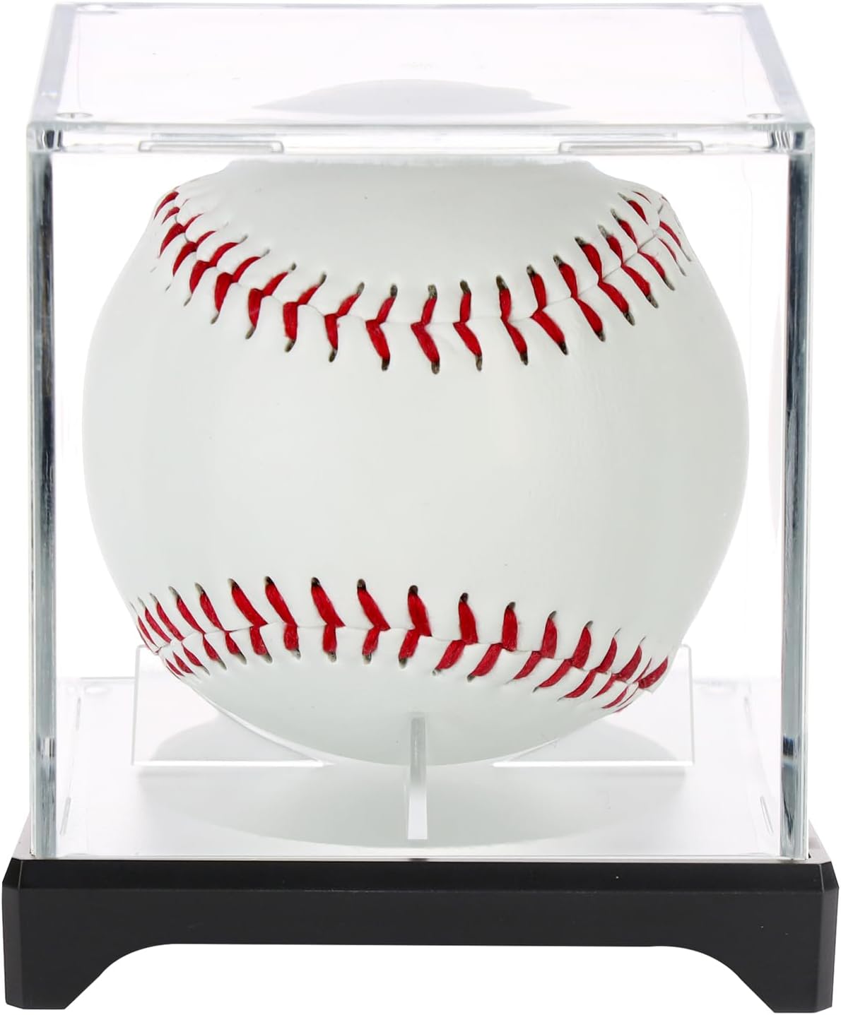 Skiennix Baseball Display Case - UV Protected Acrylic Boxes for 4 Baseballs with Base