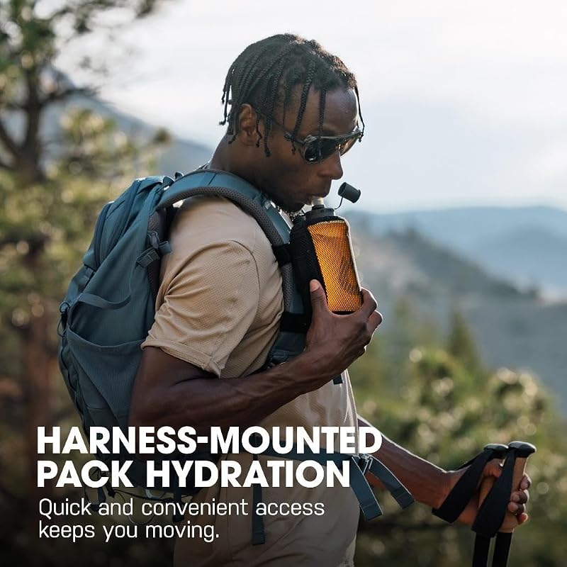 HydraPak PackFlask Harness Water Bottle 25 oz Sage Green – 500ml/750ml