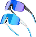 IKTOD Youth Baseball Sunglasses - UV400 Protection for Kids Aged 4-16 | 2-Pack Sports Goggles
