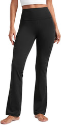CRZ YOGA Flare Leggings - High Waist Bootcut Lounge Pants with Pocket | Available in 29"-33.5" Sizes