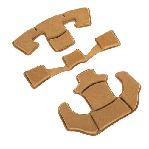 PAXLamb Memory Foam Pad Protective Mat Helmet Padding Kit Replacement Universal Motorcycle Tactical Cushions for ACH MICH Team Wendy FMA EXF Helmet (Tan Black)