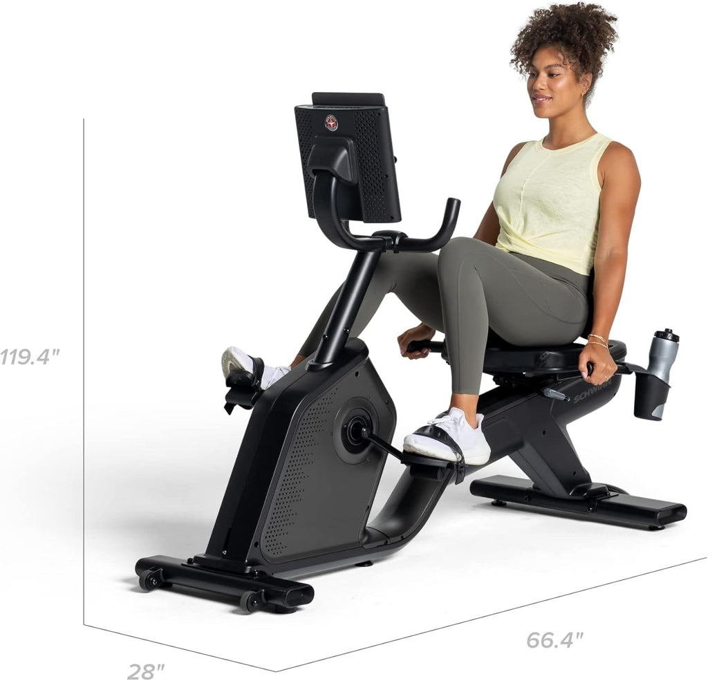 Schwinn Fitness Recumbent Bike - Comfortable Design for Low-Impact Workouts | Adjustable Resistance
