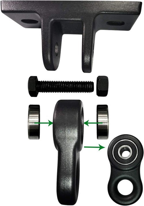 ABUSA Heavy Duty Swing Hangers - 5000 lb Capacity for Indoor/Outdoor Use | 2 Pack with Screws & Bolts