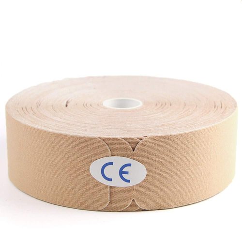 AUPCON Kinesiology Tape Elastic Therapeutic Athletic Tape Hypoallergenic Breathable Cotton Sports Muscle Tape Therapy Recovery Support for Knee Shoulder Ankle Elbow Shin (Precut-Beige)