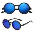 PolarSpex Elastic Retro Circle Round Kids Polarized Sunglasses - BPA FREE